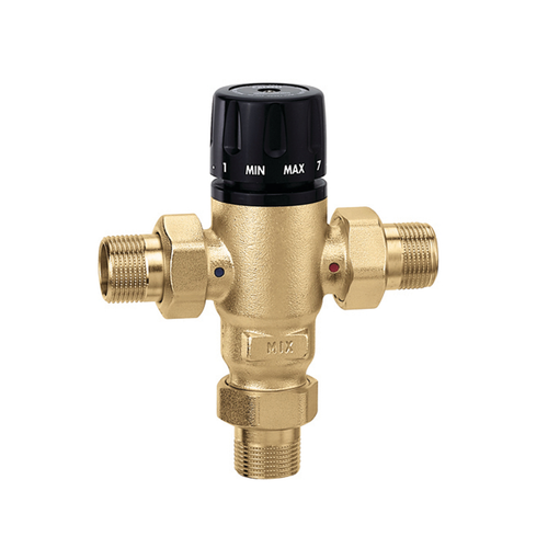 Caleffi 521500A : MixCal 3-Way Thermostatic Mixing Valve 3/4" Male NPT