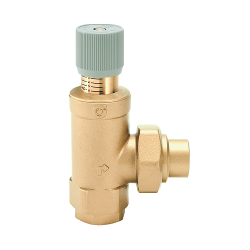Caleffi 519700A : 519 Bypass Valve 1-1/4" female NPT inlet x 1-1/4" male NPT union outlet