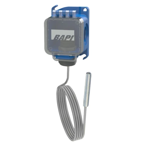 BA/TXS10[20 TO 120F]-RPP-15-BBX-TS : Remote Probe Temperature Transmitter, Voltage Output (Field-Selectable), 20 to 120F, 15 ft (4.6 m) Lead Length, BAPI-Box Crossover Enclosure