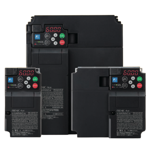 Fuji Electric FRN0010E3S-7G : FRENIC-Ace E3 Variable Frequency Drive, 1-Phase 200 to 240 V, 1.5 kW HHD / 2.2 kW HND, 8 A HHD / 9.6 A HND
