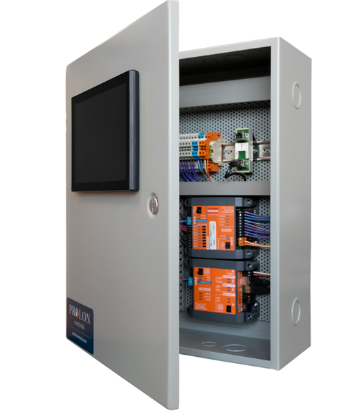 Prolon PL-PN3-1A-4X-4X : Pre-Wired Three Controller Panel with NC2000 Network Controller with 10-Inch Touchscreen HMI and Two C1050 Controllers (Programs Specified at Order), Isolation Relays, NEMA 1 Enclosure, UL Listed