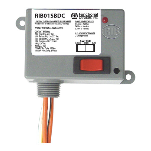 Functional Devices RIB02SBDC | Dry Contact Relay | ZOT Supply