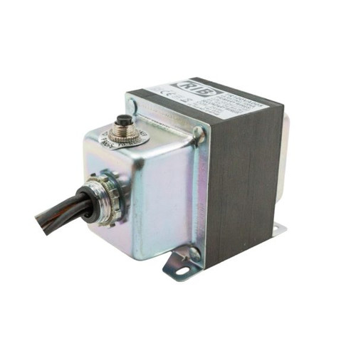 Functional Devices TR100VA005 : Transformer, 96VA, 480/277/240/120 to 24 Vac, Circuit Breaker, Foot and Single Threaded Hub Mount