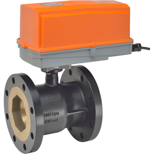 Belimo B6500S-290+GKRX24-3 N4 : 2-Way 5" Flanged Characterized Control Valve (CCV), ANSI Class 125, 175psi Close-Off Pressure, Cv Rating 290, (580PM @ Δ 4 psi) + Electronic Fail-Safe Valve Actuator, AC 24V, On/Off, Floating point, NEMA 4X Enclosure