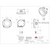 Dimensions for ACI A/RH3-100-2W-O : Outside Air Relative Humidity Sensor, 3% Accuracy, RH Outputs: 0-5, 0-10 VDC & 4-20mA (Default), 100 Ohm Platinum RTD (Two Wires), Plastic Outdoor Enclosure (Euro), Made in USA