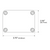 Dimensions for ACI A/RH2-1K-NI-D-4X : Duct Relative Humidity Sensor, 2% Accuracy, RH Outputs: 0-5, 0-10 VDC & 4-20mA (Default), 1K Nickel RTD, NEMA 4X Duct Enclosure, Made in USA