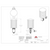 Dimensions for ACI A/RH2-TT100-O-SUN-4 : Outside Air Relative Humidity Sensor, 2% Accuracy, RH Outputs: 4-20mA, 0-5 VDC or 0-10 VDC, 100 Ohms Temperature Transmitter (4-20mA), Plastic Outdoor Enclosure (Euro) with SunShield, Made in USA