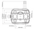 Dimensional Drawings for Belimo 22UTH-530L : Outdoor Humidity and Temperature Combo Sensor, 2% Accuracy, RH Outputs: 4-20mA, 10K Type II Thermistor, Includes Weather Shield, NEMA 4X / IP65 Protection