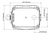 Dimensions from Top view of the Belimo 22DCM-51 : Duct  CO2 / VOC / Temperature Sensor, 0-5 VDC or 0-10 VDC Outputs, 2000ppm, UL Enclosure Type 4X/IP65