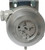 Dimensional drawing and mounting layout for Siemens QBM81-5 - 3.19 in diameter x 3.47 in deep (81 x 88 mm) housing with sheet-steel mounting bracket, P1 (high) and P2 (low) pressure connections, PG11 cable gland entry
