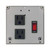 Functional Devices PSPT2RB10 : Power Control Center, 10 Amp Switch / Circuit Breaker, 120 Vac, 2 Outlets, Terminals, NEMA 1 Housing