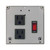 Functional Devices PSPT2RB4 : Power Control Center, 4 Amp Switch / Circuit Breaker, 120 Vac, 2 Outlets, Terminals, NEMA 1 Housing