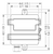 Dimensional drawing for Senva HT0D-2BC : Duct Humidity/Temperature Sensor, 2% rH Accuracy, 0-10VDC Output, 100 Ohm Platinum RTD, Buy American Act Compliant, 7-Year Limited Warranty