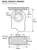 A dimensions drawing of the Veris Hawkeye H800 current switch, providing accurate measurements of its height, width, and depth. The drawing offers a detailed representation of the switch's physical dimensions, enabling users to precisely assess its size and form factor for installation and integration purposes.