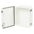 Open view of Stahlin WH-J1614HW : Fiberglass Enclosure, J Series with White ColorGuard, Inside Diameter : 15.63 x 13.60 x 5.94, Hinged Opaque Cover, 2 Cover Screws, NEMA Ratings (UL508A, UL50 & UL50E): 1, 3R, 4X, 6P