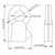 Dimensional Drawing of Dent Instruments CT-CON-0150EZ-U : 150A Clamp-On Current Transformer, 1" (25mm) Opening, Range: 5 to 300A, Output : 333 mV @ 150A AC, Leads : 8' (2.4M)
