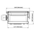 Dimensions for side of the Belimo 01UT-5E : Outside Air Temperature Sensor passive, 1K Nickel RTD, NEMA 4X / IP65 Rated, 5-Year Warranty