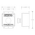 Dimensional drawing for Pilla ST120SL-Emergency Chiller Stop : "Emergency Chiller Stop" Push Button Station, Maintained (Pull to Reset) 40mm Mushroom Button, Surface Mount Nema 4/4X Enclosure, Fits 1-3 Contact Blocks