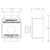 Dimensional drawing for Pilla ST120SLRP1-Emergency Ventilation Start : "Emergency Ventilation Start" Push Button Station, "Raise Lid-Push button" Model, Padlockable Solid Lid over Flush Momentary Button, Surface Mount Nema 4/4X Enclosure, Fits 1-3 Contact Blocks