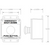 Dimensional drawing for Pilla ST120SLRP1-Emergency Shut Down : "Emergency Shut Down" Push Button Station, "Raise Lid-Push button" Model, Padlockable Solid Lid over Flush Momentary Button, Surface Mount Nema 4/4X Enclosure, Fits 1-3 Contact Blocks