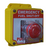 Pilla FS120CLM : "Emergency Fuel Shut Off " Push Button Station, Maintained (Pull to Reset) 40mm Mushroom Button, One Clear Hinged Lockout Lid, Surface Mount Nema 4/4X Enclosure, Fits 1-3 Contact Blocks