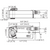 Dimensions for Belimo AFX24-MFT : Fail-Safe Damper Actuator, 180 in-lb Torque, 24VAC/DC, Programmable (2-10VDC Default) Control Signal, 5-Year Warranty (Configurable)