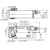 Belimo AFB24-IP damper actuator dimensional drawing