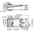 Dimensions for Belimo EFX120-S N4 : Fail-Safe Damper Actuator, 360 in-lb Torque, 120VAC, On/Off Control Signal,(2) SPDT 3A @250V Aux Switch, NEMA 4X Enclosure, 5-Year Warranty (Configurable)