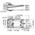 Dimensions for Belimo EFX120-SR N4 : Fail-Safe Damper Actuator, 360 in-lb Torque, 120VAC, Modulating 2-10VDC Control Signal, (2) SPDT 3A @250V Aux Switch, NEMA 4X Enclosure, 5-Year Warranty (Configurable)