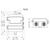 Dimensional Drawing for the Senva TGW-BCP-A : Wall Mount Dual Combustible Gas Sensor/Controller, Carbon Monoxide (CO) and Propane (C3H8), BACnet MS/TP or Modbus RTU Output, LCD Display, 7-Year Warranty