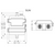 Dimensional Drawing for the Senva TGW-BOX-A : Wall Mount Oxygen (O2) Gas Sensor/Controller, BACnet MS/TP or Modbus RTU Output, LCD Display, 7-Year Warranty