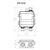 Dimensional schematic for Senva PW30W-003-250 : Remote Wet-to-Wet Differential Pressure Transducer, Plastic NEMA 4X Enclosure, Selectable Output 0-5V, 0-10V, or 4-20mA, 3' Factory Pre-Wired Standard Cable, Includes (Two) PWT250 (0-250 PSID) Remote Sensors, LCD Display