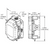 Dimensional Drawging for BAPI ZPS-12-FR75-BB-AT : Fixed Range Pressure (FRP) Differential Pressure Sensor, 2-10V Output, 0" to 5.0" Unidirectional Pressure Range, Static Pressure Probe, NEMA 4 Enclosure, 5-Color LED to Indicate Pressure Status, 5-Year Warranty