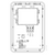 Inside Drawing for BAPI BA/CQX : Room Particulate Sensor, Field Selectable Particulate Size of PM1.0, PM2.5 and PM10, Field Selectable Outputs of 0 to 5V, 0 to 10V and 4 to 20mA, Standard Mounting Base, 5-Year Warranty