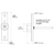 Dimensional Drawing for ACI A/100-2W-DO-18" : Duct Temperature Sensor, 100 Ohm Platinum RTD (Two Wires), 18" Duct Probe, Flange Mount, Made in USA