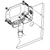 Mounting illustration of BAPI BA/TXS05[32 TO 212F]-H200-O-BB : Outside Air Humidity Sensor with Temperature Transmitter, 0 to 5V Humidity Output, 2% RH Accuracy, 0 to 5V Temperature Transmitter Output, 32 to 212F Temperature Transmitter Range, BAPI-Box Enclosure