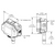 Dimensional Drawing of BAPI BA/TXS15[32 TO 212F]-H215-O-BB : Outside Air Humidity Sensor with Temperature Transmitter, 1 to 5V Humidity Output, 2% RH Accuracy, 1 to 5V Temperature Transmitter Output, 32 to 212F Temperature Transmitter Range, BAPI-Box Enclosure