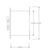 Side Dimensional Drawing for Pilla ST120FN4BP1SL-Emergency Shut-Off : Emergency Break Glass Station, Legend: "Emergency Shut-Off", Momentary Button Behind Glass, Flush Mount Nema NEMA 4&12 Enclosure, Fits 1-6 Contact Blocks