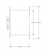 Side Dimensional Drawing for Pilla ST120FN4BP1SL-Emergency Stop : Emergency Break Glass Station, Legend: "Emergency Stop", Momentary Button Behind Glass, Flush Mount Nema NEMA 4&12 Enclosure, Fits 1-6 Contact Blocks