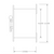 Side Dimensional Drawing for Pilla ST120FN4BP2SL-Exhaust Fan : Emergency Break Glass Station, Legend: "Exhaust Fan", Maintained (Push On/Push Off) Button Behind Glass, Flush Mount Nema NEMA 4&12 Enclosure, Fits 1-6 Contact Blocks