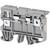 IMO ERF2GREY : Screw Clamp Fuse Terminal, 6mm_, 300V, 6.3A, Grey