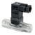 Omega BV1000TRN025A : Vision Turbine Flow Meter, NSF/ANSI Certified, Liquid, 0.1 LPM to 2.5 LPM, 1/4 ", NPT Male, ± 3 %, Amplified Square Wave, Trogamid, PTFE, Graphite, 3-Pin Mini DIN, BV1000 Series, Each