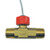 Omega FTB372 : Flow Meter, Liquid (Water), 1.1 GPM to 41.6 GPM, 1 ", NPT Male, ± 3 %, Amplified Square Wave, Brass, PP, Nickel, Sapphire, Nylon, EPDM, 316 SS, FTB370 Series, Each