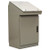 Omega SCE-402516SDC : Desk Console, Carbon Steel, 40.25 " (H) x 25.25 " (W) x 15.5 " (D), Gray, Black Quarter Turn Latch, Single Access Single Door, SCE-DC Series, Each