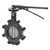 2-Way 3" Inch Butterfly Valve, Cv 302, Close-off Pressure 200 psid + Manual Handle Operator