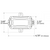 Dimensional Drawing for ACI A/CP-D-8"-PB : Duct Temperature Sensor, 10K Type II Thermistor, 8" Probe Length, Plastic Box Enclosure