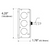 Side Dimensional Drawing for ACI A/CP-D-6"-GD : Duct Temperature Sensor, 10K Type II Thermistor, 6" Probe Length, Galvanized Steel Enclosure