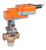 Belimo G340B-N+SVKB24-SR : 3-Way 1-1/2" Globe Valve, ANSI Class 250, Cv 14, Bronze Trim + Electronic Fail-Safe, 24VAC, Modulating 2-10VDC Control Signal, 5-Year Warranty