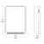 Dimensional Drawing for Veris CW2LA2D : Wall Mount CO2/rH/Temperature Combo Sensor, 2% Humidity, Selectable Outputs: 4-20 mA, 0-5 VDC, or 0-10 VDC, 10K Type II Thermistor, 0-10V Setpoint + Override, 3-Button LCD Display, 5-Year Warranty