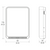 Dimensional Drawing for Veris CW2TA2A : Wall Mount CO2/rH/Temperature Combo Sensor, 2% Humidity, Selectable Outputs: 4-20 mA, 0-5 VDC, or 0-10 VDC, Temperature Transmitter, 0-10V Setpoint + Override, Color Touchscreen, 5-Year Warranty